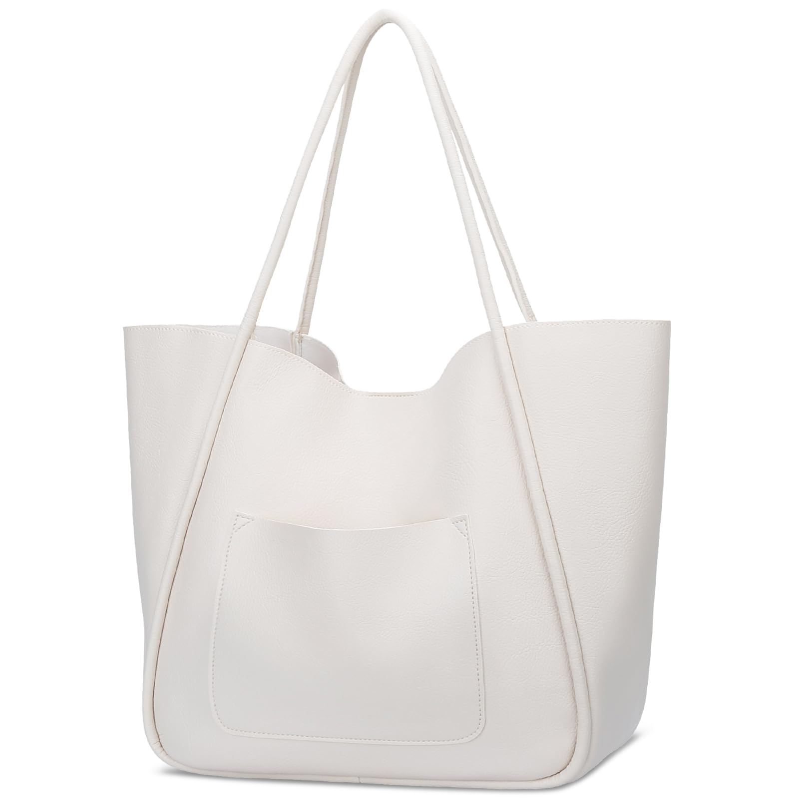 KKXIU Tote Bag for Women Vegan Leather Shoulder Purse Large Capacity Travel Bag