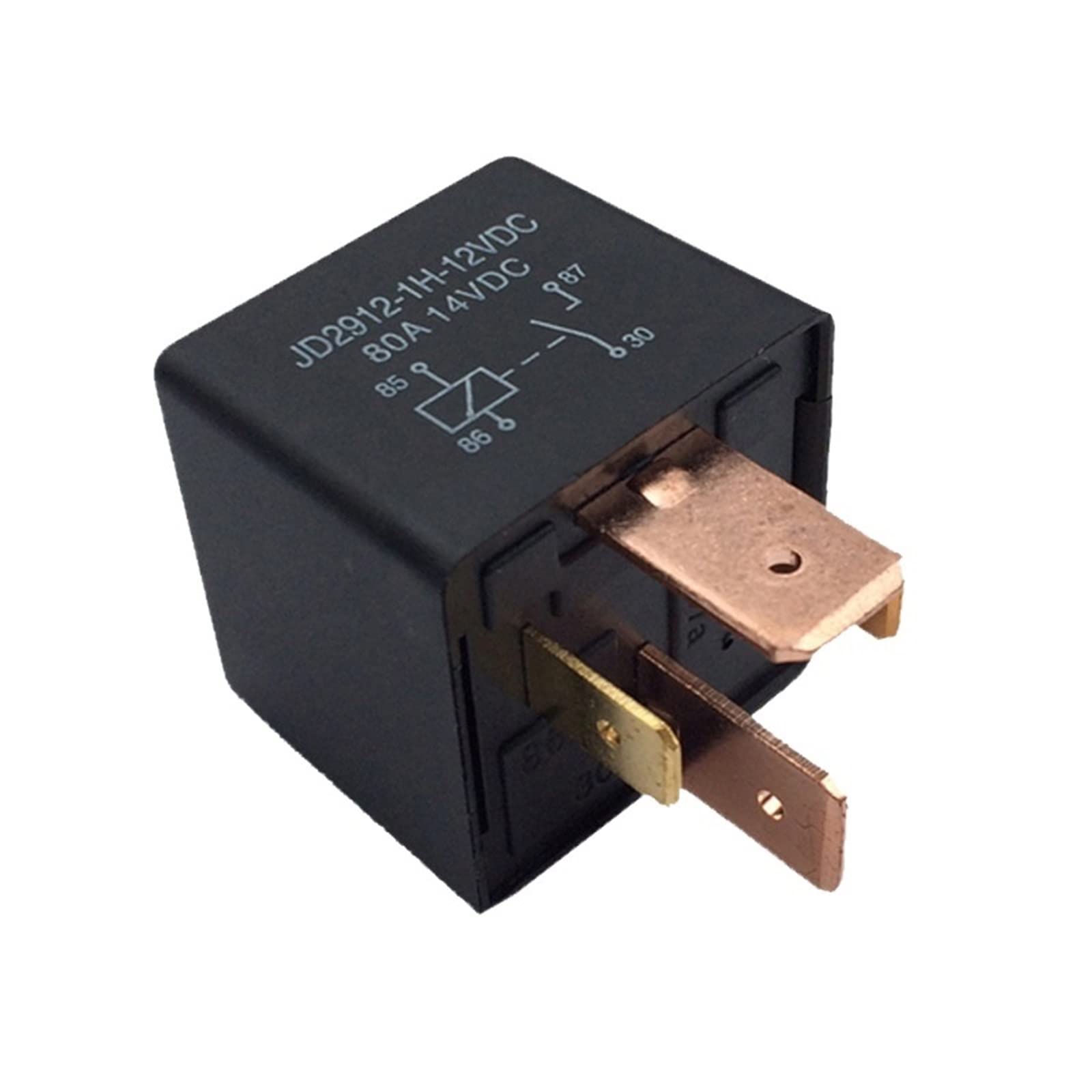 Piezas electrónicas Relé de coche 2PC JD1914 80A con relé de cargador de coche eléctrico de diodo PR80A12V- Piezas de recambio