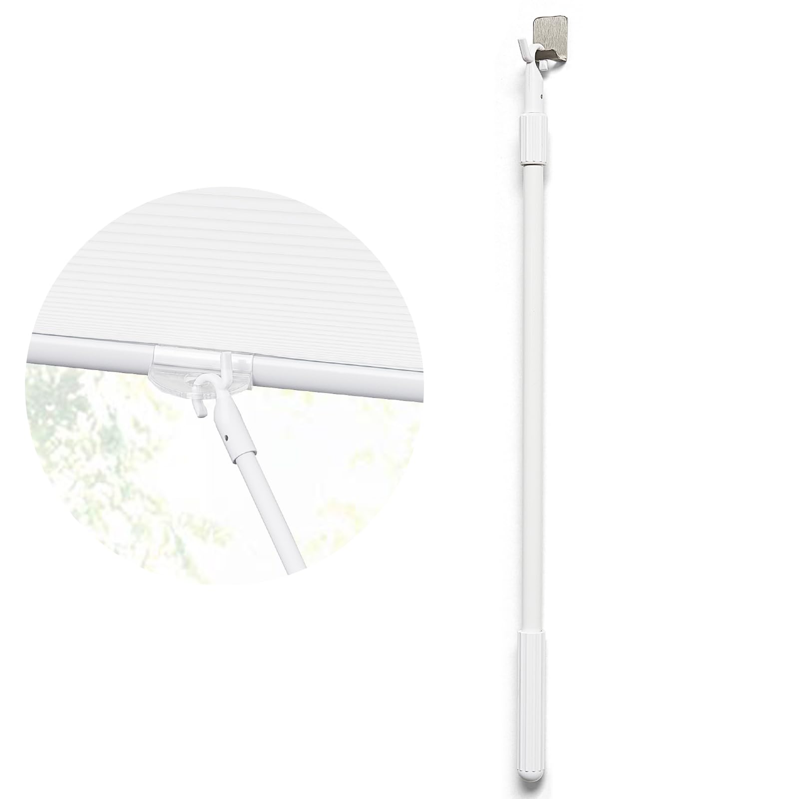 Moonice Upgrade Draw Rod for Cordless Window Blinds and Shades, Pull Rod for Window Shades Down and Up, Easy to Pull Roller, Zebra, Cellular Blinds, Telescopic 40-70cm