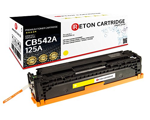 Original Reton Toner, kompatibel, Gelb für HP CM1312mfp (CB542A), HP 125A, Color Laserjet, CP1515, CP1515N, CP1515NI, CP1518, CP1518NI, CP1312, CP1312MFP, CP1512, CP1512MFP, Gelb