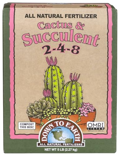 Down To Earth All Natural Fertilizers Organic Cactus & Succulent Mix 2-4-8, 5 lb