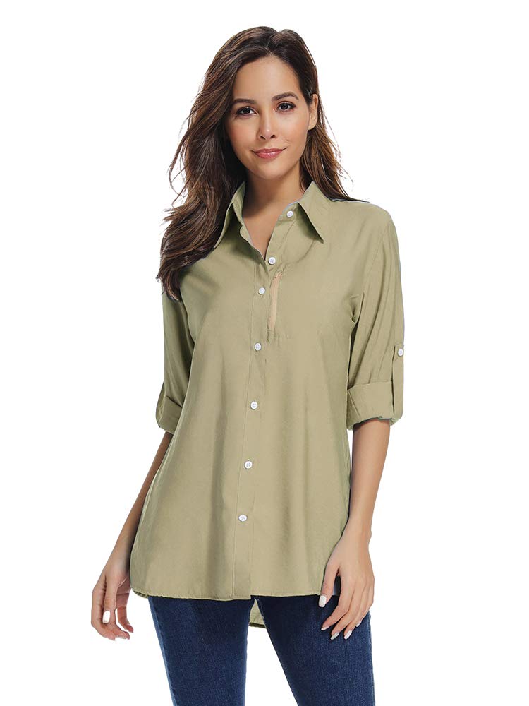 Quick dry long sleeve shirts women's Clearance