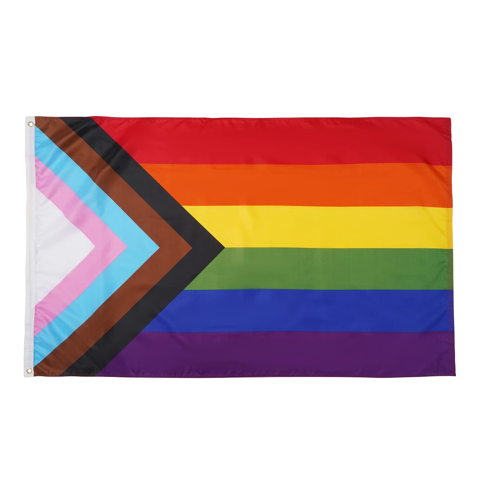 Homissor 4x6 FT Progress Pride Rainbow Flag