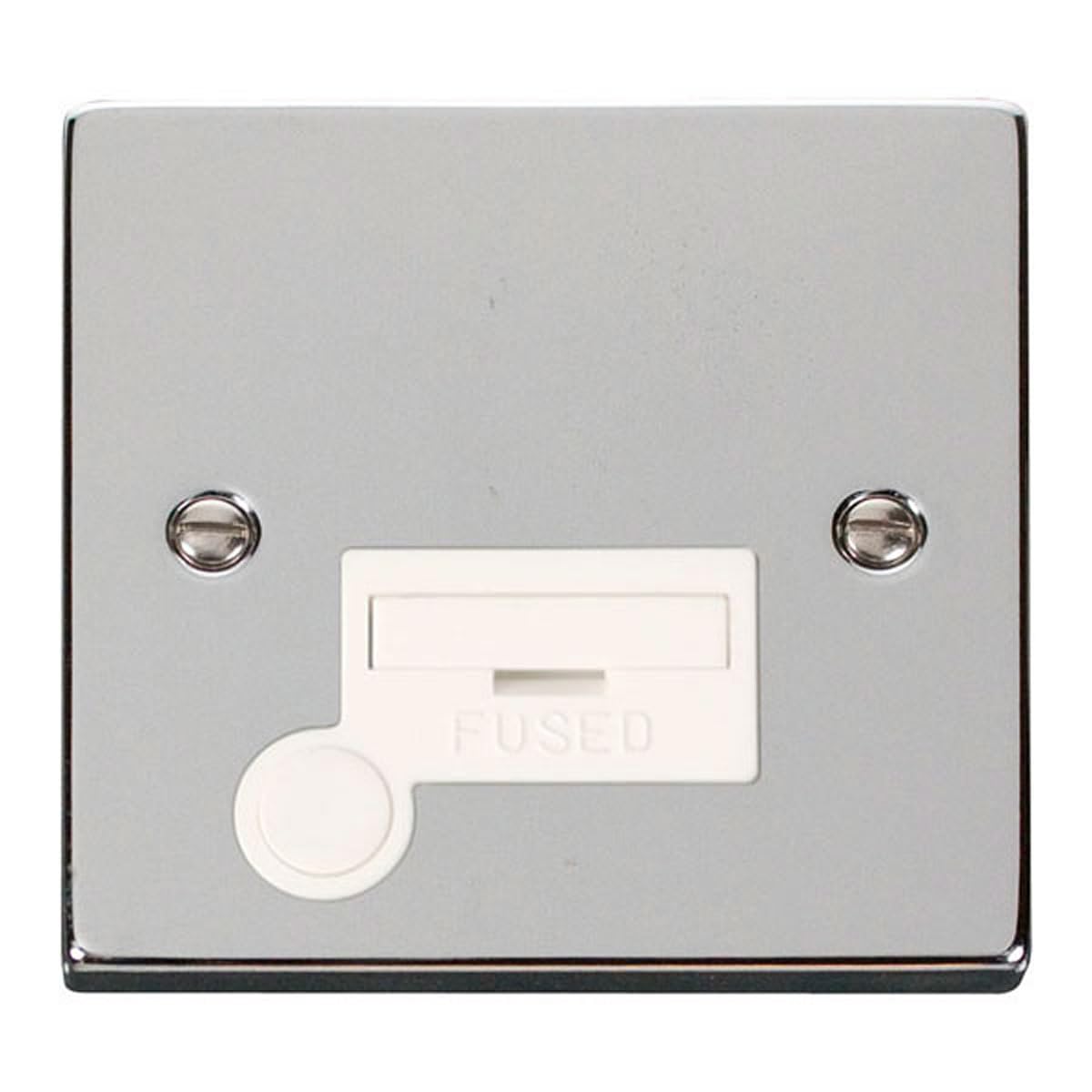 Click Polished Chrome 13A Fused Connection Unit With Flex