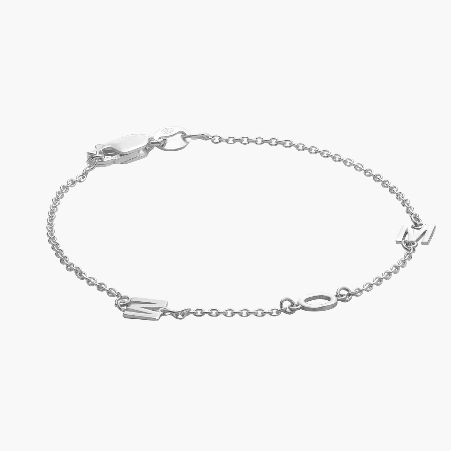 OAK & LUNA - Personalized Inez Initial Bracelet/Anklet with Diamond Options
