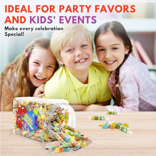 Fresh Finest Candy Rolls - Individually Wrapped Hard Candy Assorted original flavors Best for Classroom Exchange, Office Bowls, and Valentine's Kids Gift - 200 Pack, Bulk - image 4