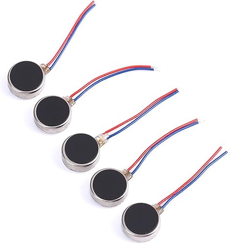 Miniatura 4 de WANSUPYIN 2023 Reemplazo 5 PCS DC Micro Botón plano Moneda Vibrador Motor Vibrador 3V 10MM*2.7MM