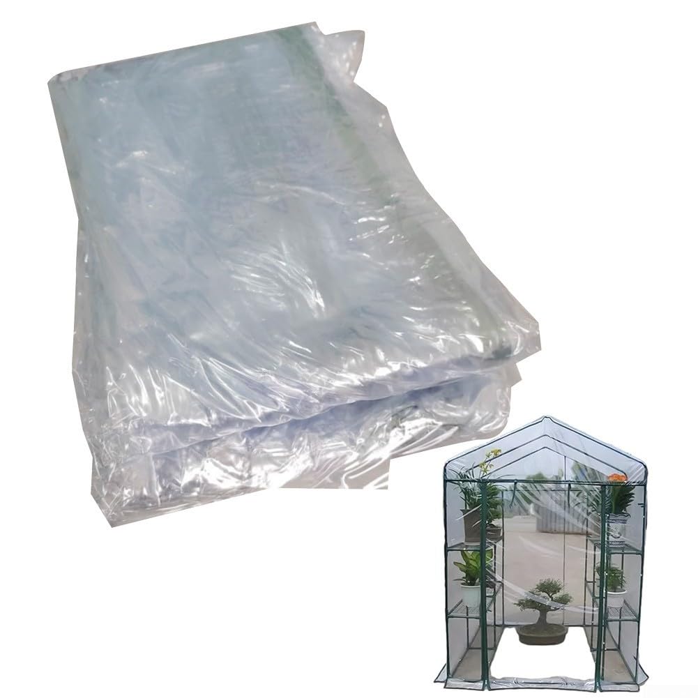 Copertura per serra, ricambio in PVC trasparente per interni o esterni, per balconi, 143 x 143 x 195 cm (PVC)