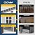 CDCASA 8x6 FT Resin Storage Shed with Floor, Waterproof Large Outdoor Shed & Lockable Door, 2 Windows, Heavy Duty Outside Plastic Tool Shed for Backyard Patio Poolside Garden Lawn