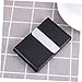 Angoily Unisex Visit Case Metal Wallet Big Capacity Vertical Section Business Name Holder Credit Holder Fashion Business Card Box Id Card Pu Leather Case for Men Women