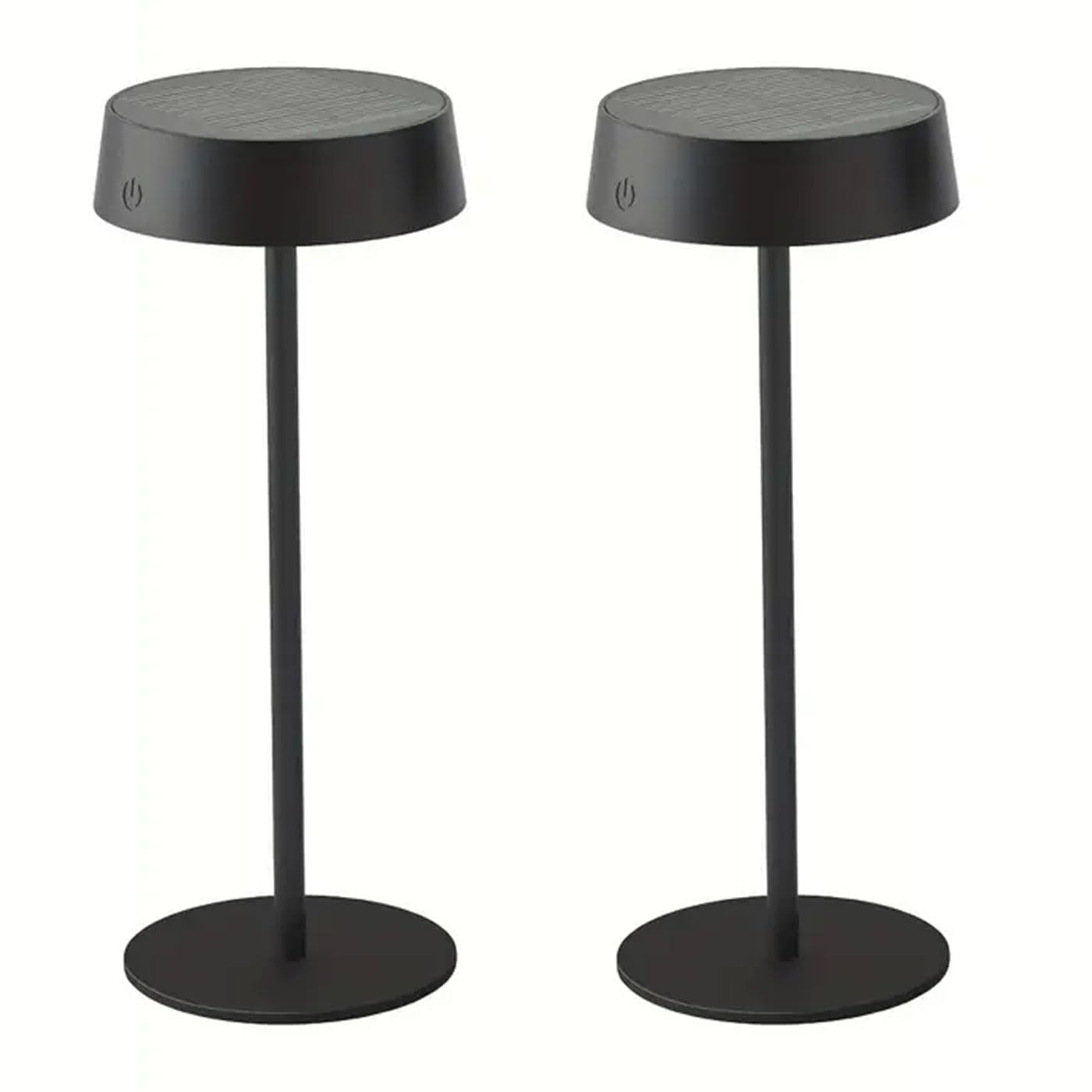 Set di 2 Lampada da Tavolo Solare Touch Senza Fili IP67 per Esterni e Interni, Ricarica Solare e USB-C, Lampada Portatile Impermeabile per Giardino, Terrazza, Scrivania