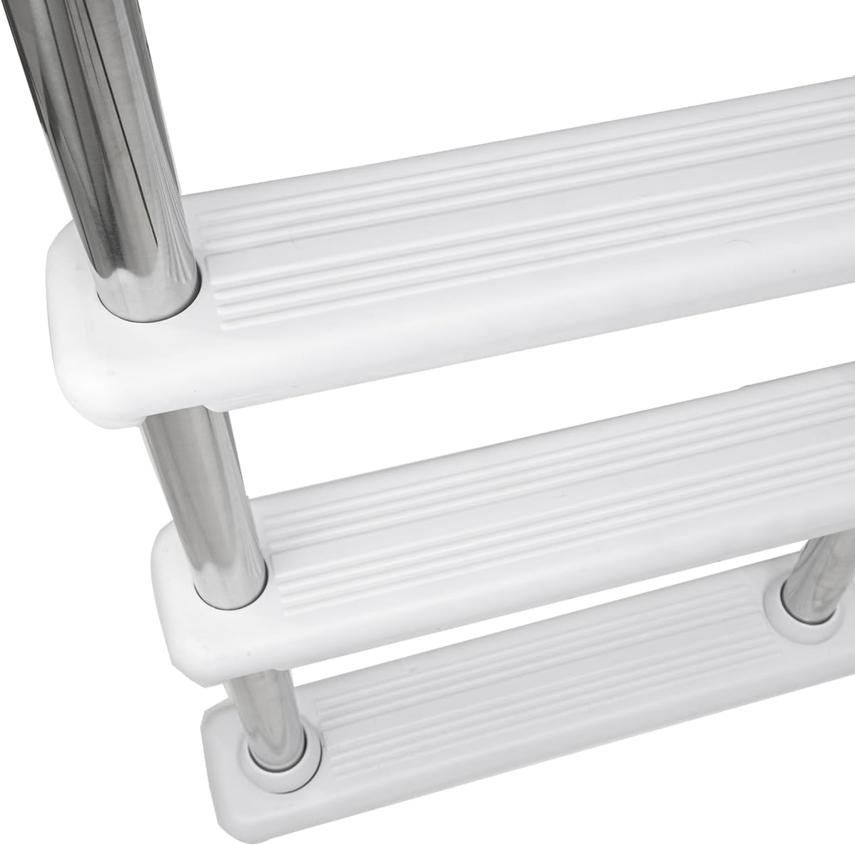 XtremepowerUS 5-Step Swimming Pool Ladder, Non-Slip Steps Ladder for In-Ground Stainless Steel Step for Indoor/Outdoor Pool, (5 Step)