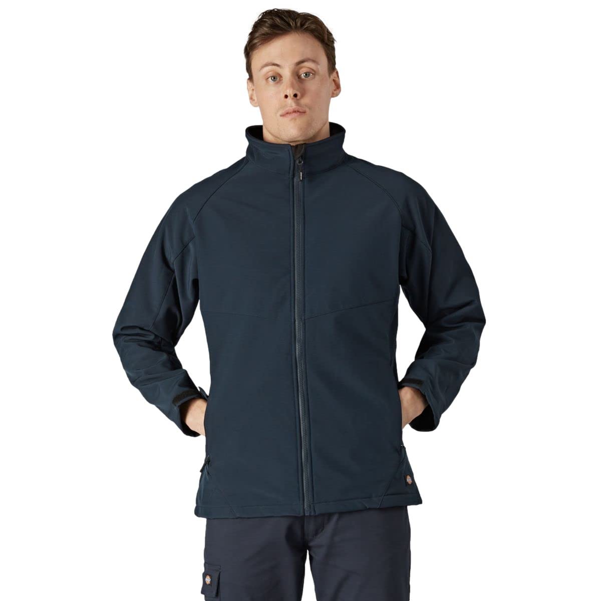 Dickies - Outerwear for Men, Softshell Jacket, Waterproof, Navy Blue, M
