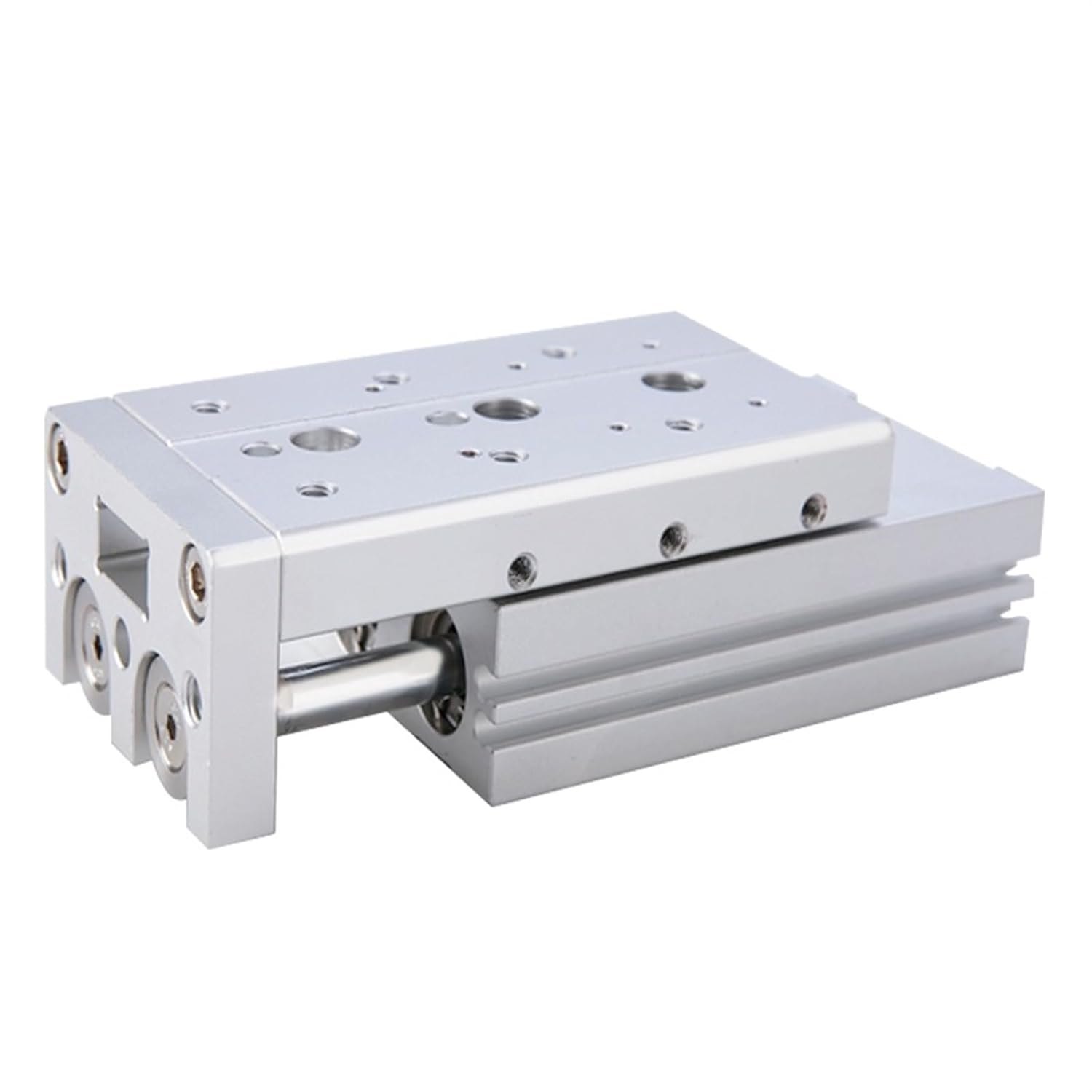 MXS16 Pneumatic Sliding Table Cylinder with Magnetic Linear Guide Rail High Pressure Resistance 16mm Bore 10/20/30/100mm Stroke 1Pcs(MXS16-75)