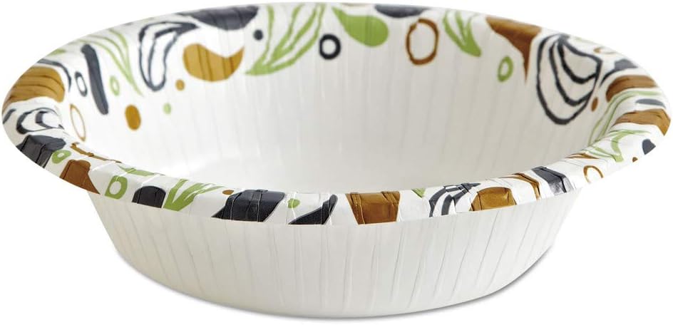 Boardwalk DEER12BOWL Deerfield Printed Paper Bowl, 12 Oz, 50 Bowls/Pack, 20 Packs/Carton