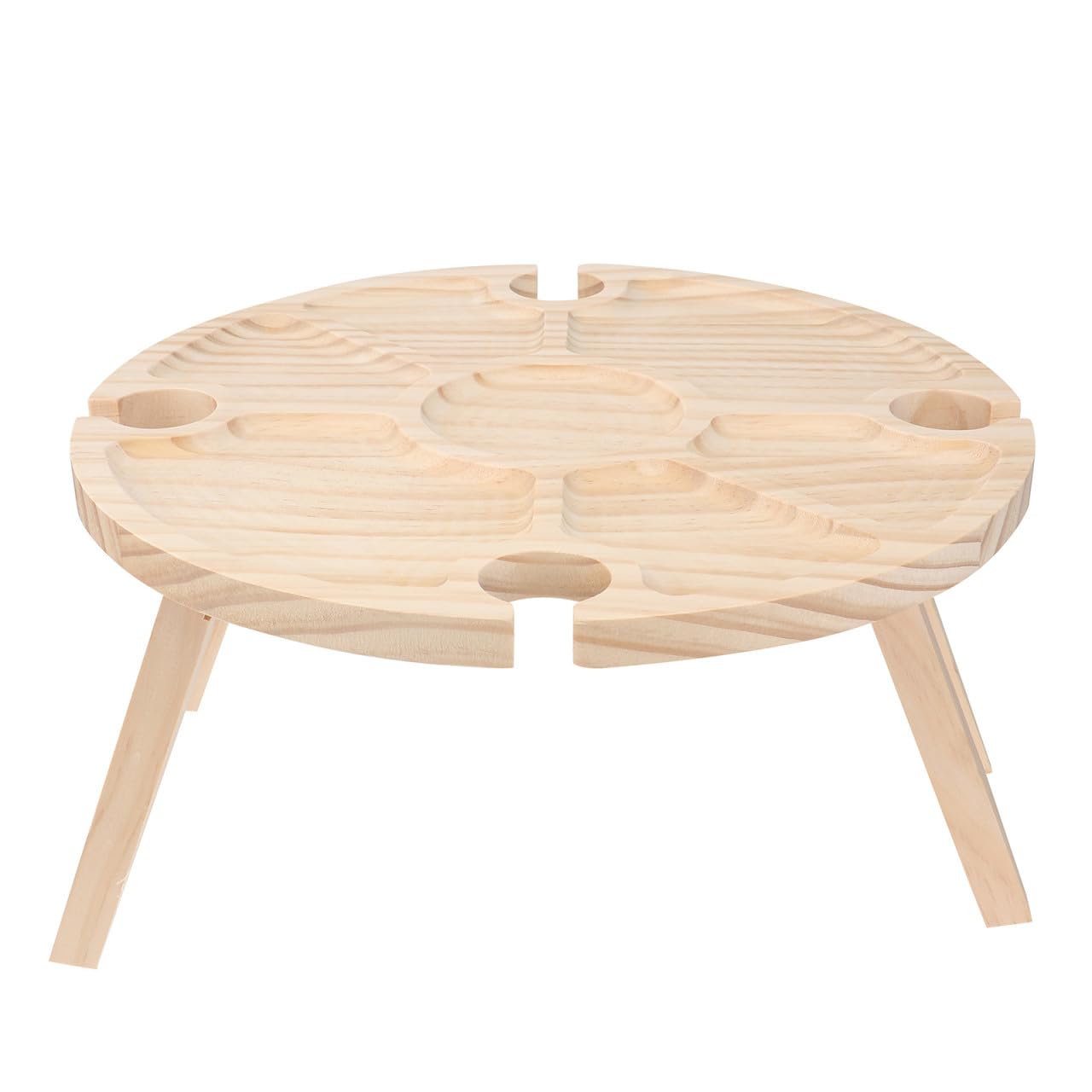 Table ronde portable pieds pliables jojofuny contre sol instable