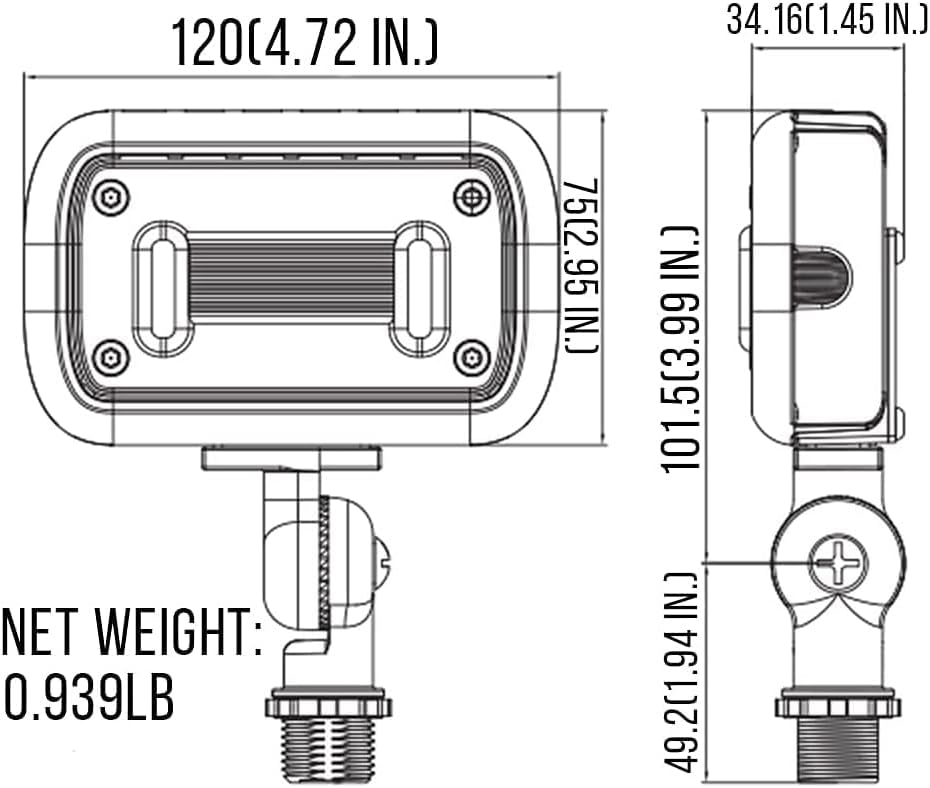 Miniatura 6 de LED FLOOD LIGHTS SERIES reflectores LED, GKOFD15W27V30KBDB77, 15.00watts, 120.00 volts