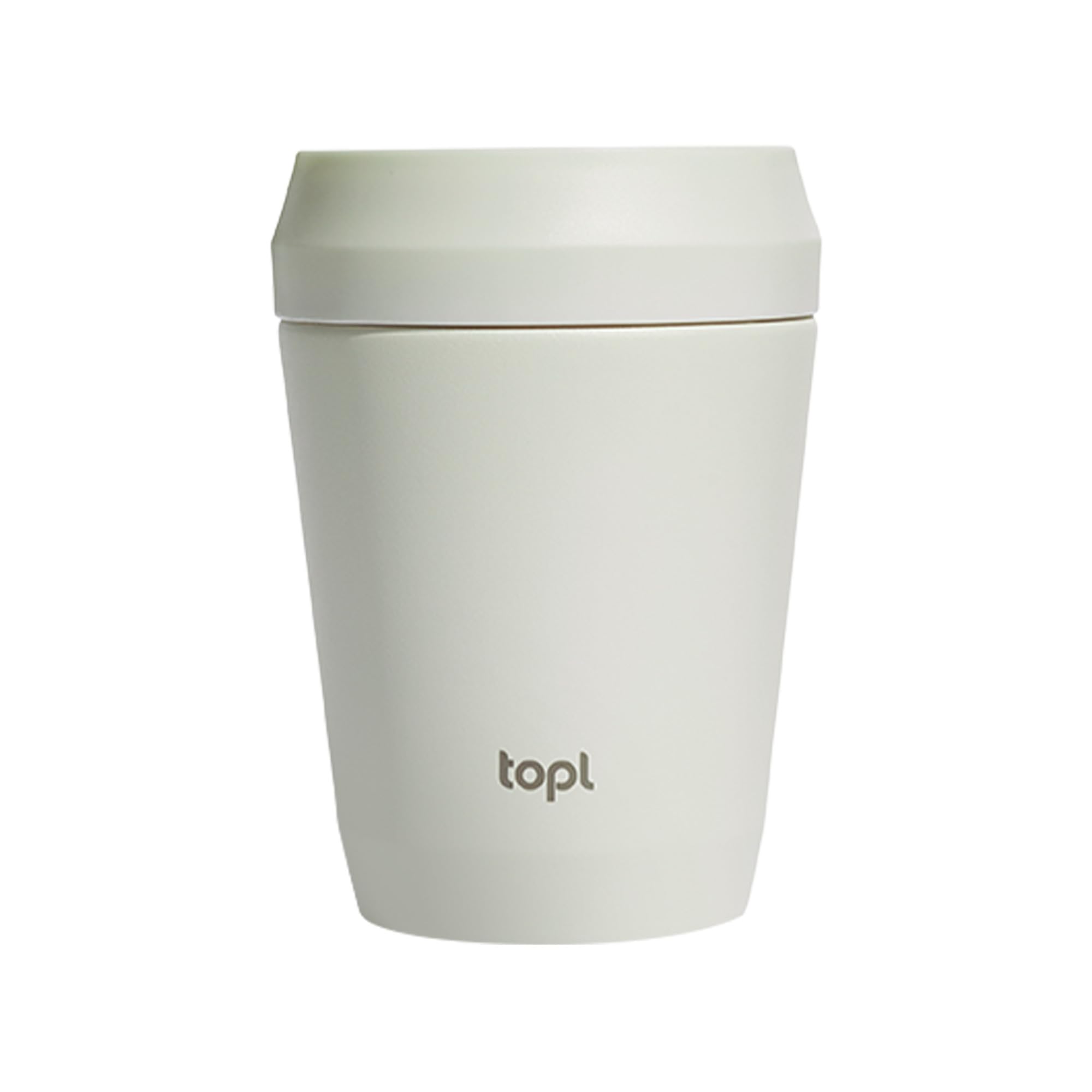 Topl - Trinkbecher To Go, Patentierter 360° Deckel, Edelstahl, 235ml (Einheitsgröße) (Braun)