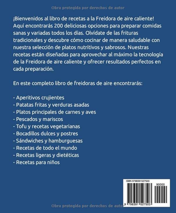 Miniatura 2 de Libro de recetas a la Freidora de aire caliente 200 Comidas sanas y variadas para todos los días (Spanish Edition)