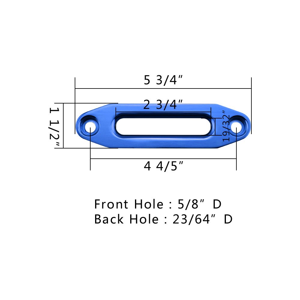 amopacorp for Synthetic Winch Rope Cable Lead Guide ATV UTV Jeep Truck Flip-Up License Plate Holder Mount Bracket and 4 4/5