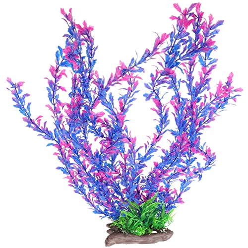 POPETPOP Aquarium Water Plastic Plant Fish Tank Decor for Fish Aquatic Artificial Plant Plant Set