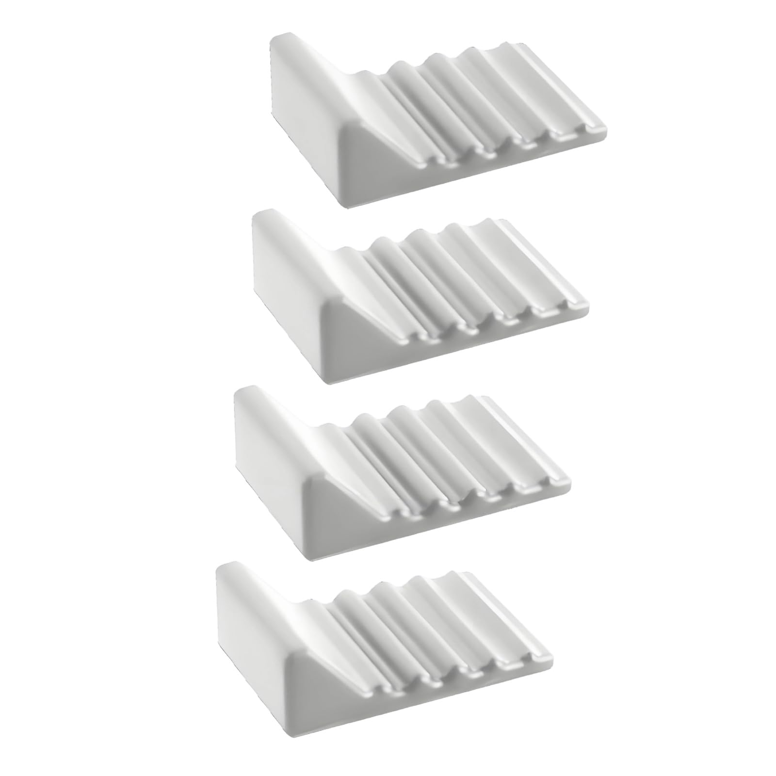 Hredyqw Pack Of 4 Silicone Trash Can Bumpers Noise Reducing Supports For Kitchen Work Space Bathroom With Secure Hold