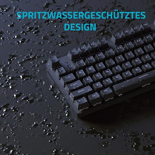 V500PRO 2.4 Tastiera meccanica senza fili, durata della batteria 120 ore, design ultra sottile, layout tedesco QWERTZ, nero - Tastiera gaming - Immagine 8