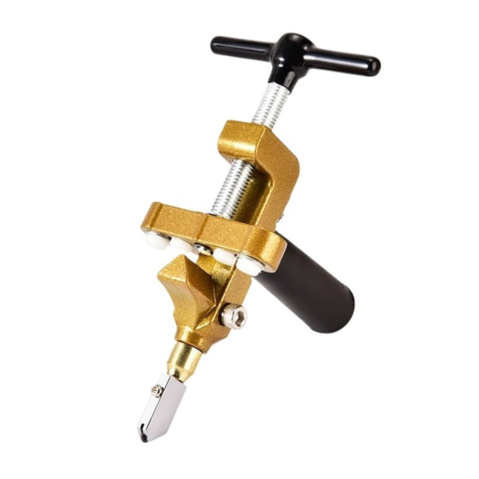 Tile Cutters, 2 in 1 Glass Ceramic Tile Cutter Opener Breaker Pliers Wheel Diamond Roller Cutting Manual with Knife Hand Tools for Cutting and Grinding(Black)
