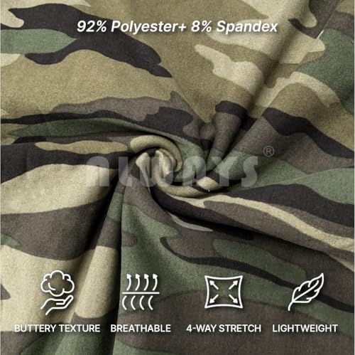 ALWAYS Women Drawstrings Jogger Sweatpants - Super Light Skinny Fit Premium Soft Stretch Camo Military Army Pockets Pants M - image 6