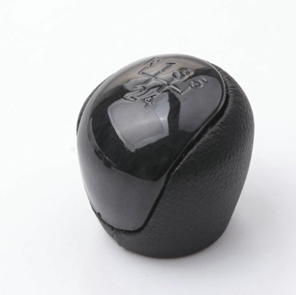 Gznbb 5S Black Car Manual Gear Shift Knob Boot Cover Gaiter Lever Shifter Handle Stick, For Hyundai Elantra Touring I30 2008-2012