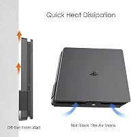 Monzlteck PS4 Slim Fali Tartó, Konzol Állvány TV Mögé vagy Mellé, Tárolás és Szervezés 6