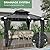LUXIJOY 12' x 12' Hardtop Gazebo, Aluminum Frame with Double Galvanized Steel Roof, Outdoor Metal Gazebo with Netting & Curtains for Backyard, Garden, or Deck, Grey