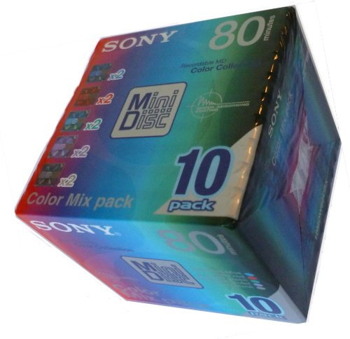 未開封品SONY製　80分　MDディスク10枚　2セット Amazon | SONY(ソニー) 録音用ミニディスク カラーミックス