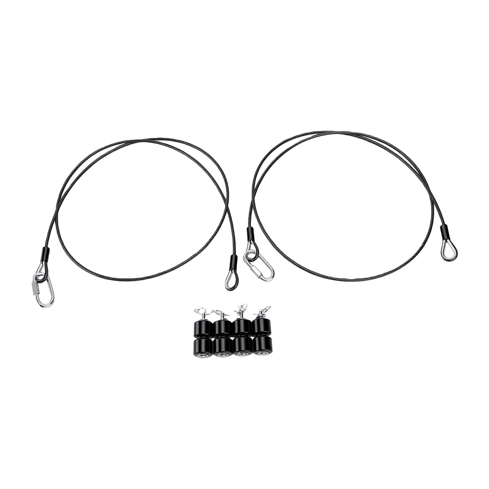 banapoy 2 Sztuki Linki Nośne Stali Nierdzewnej Przyczepy GMNR925 (BLACK)