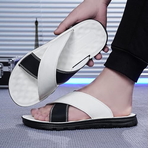 Sandalias planas de hombre en piel sintética para un estilo cómodo y fresco este verano 2