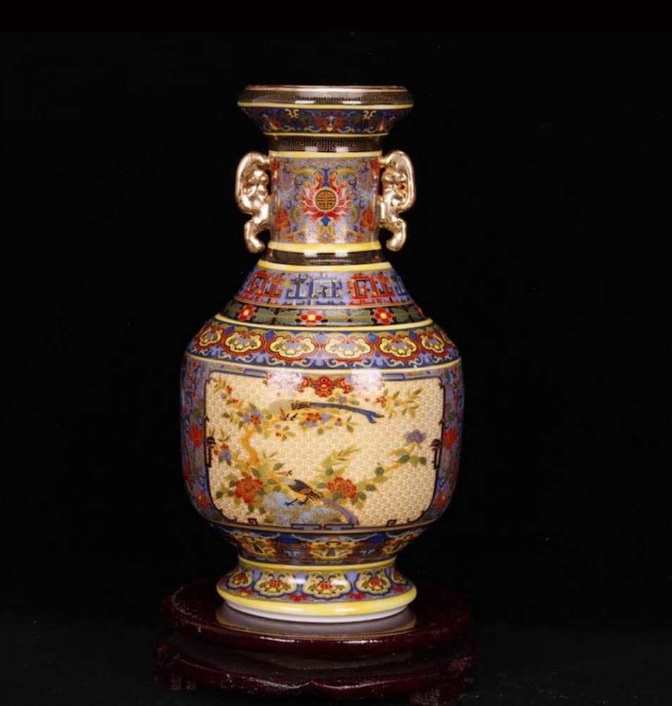 Jingdezhen Ceramic Hand Drawn Floor Vase,Flower Vase for Home Decorative Antique Oriental Chinese Accessories.A02