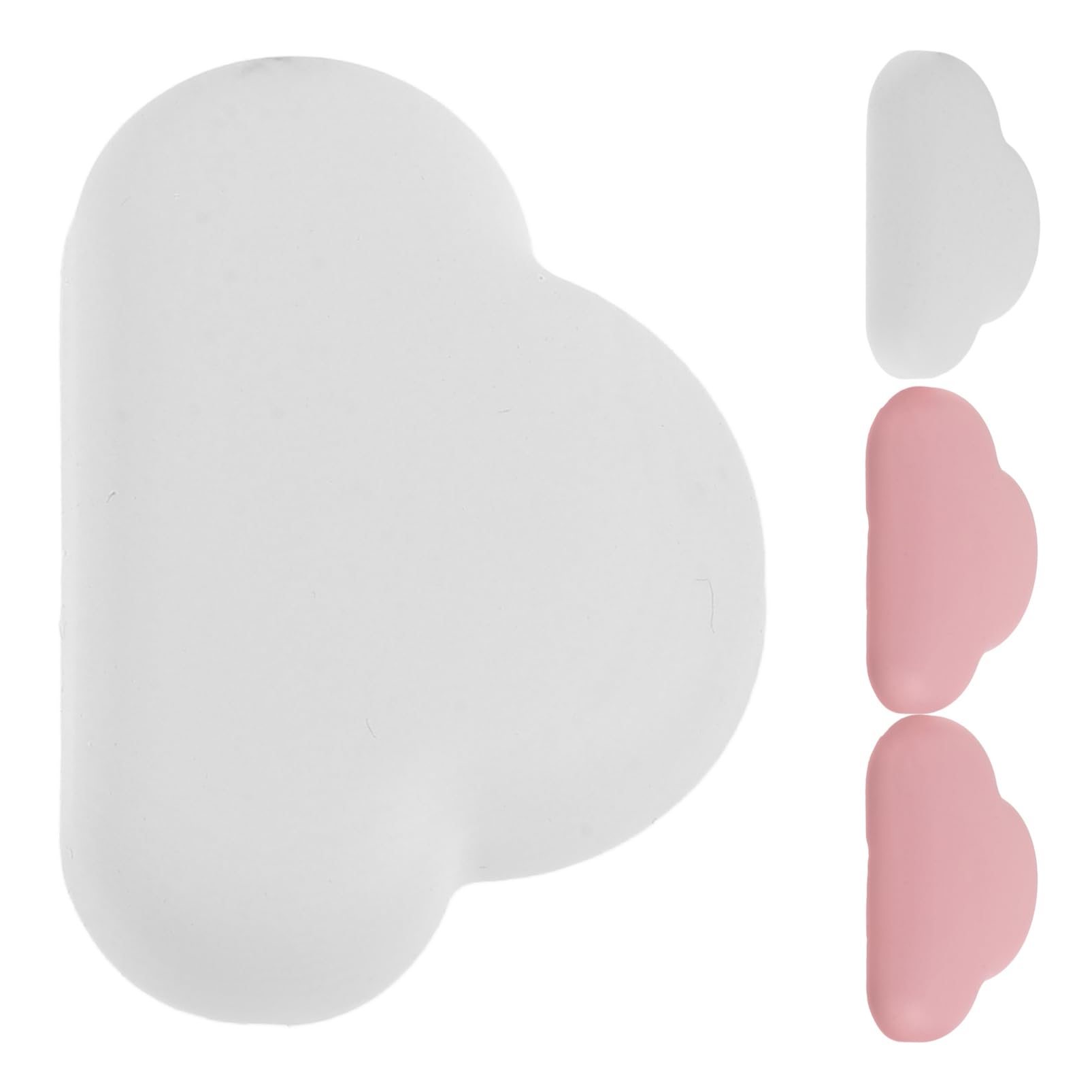 COHEALI 4pcs Adhesive Furniture Bumpers Pads for Surface Protection Heart Shaped Cushioning for Cabinets Doors Prevent Scratches and Noise