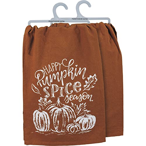 Primitives by Kathy Happy Pumpkin Spice Season Home Decor Kitchen Towel