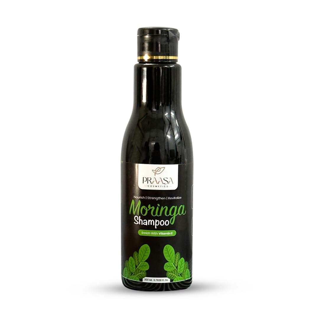 Moringa shampoo | Paraben & Sulphate Free| Helps Control Hair Fall & Damage | Promotes Hair Growth | Organic and Natural with power of Neem & AloeVera (1) (PACK OF 1)-image-16