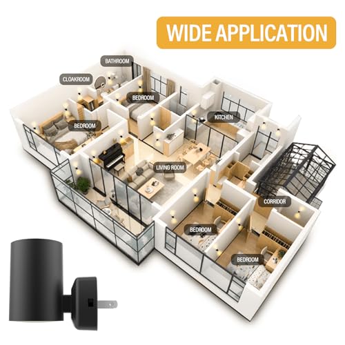 Image of Night Lights Plug into Wall: ETL Night Light Plug in - LED Dimmable Night Light Dusk to Dawn Light Sensor, Soft Warm 2700K, Adjustable Brightness, Wall Lights for Bedroom, Hallway, Stairs - 4 Pack