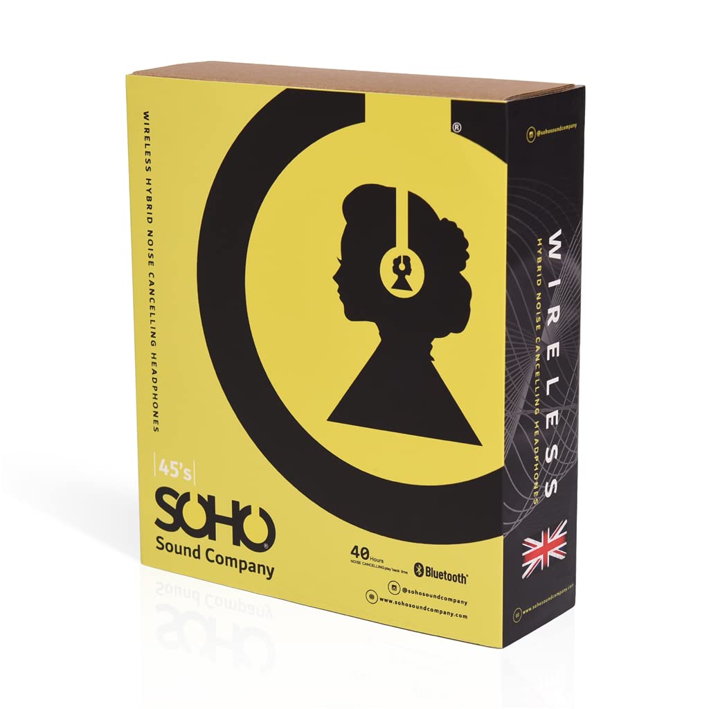Soho Sound 45's Bluetooth Headphones - Black