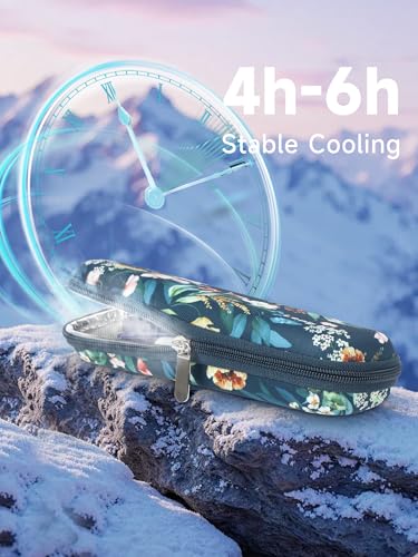 Image of YOUSHARES Portable Insulin Cooler Travel Case - TSA Approved Diabetic Medication Cooling Bag, EVA Insulated Organizer for Epi Pens, Refrigerated Diabetes Supplies Carrying Storage Kit with 2 Ice Pack