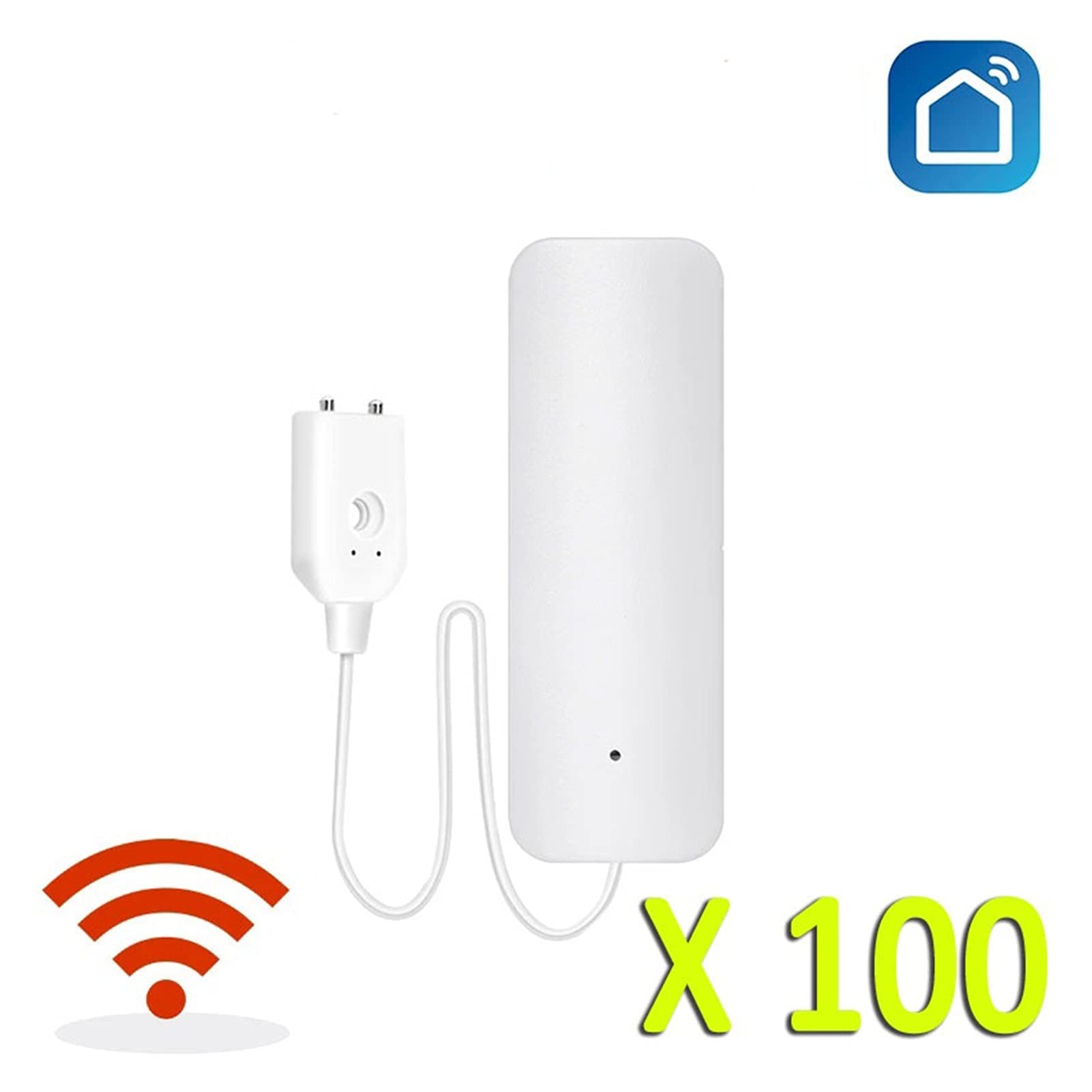 10 0PCS Alarma de Fuga de Agua Tuya Smart WiFi Independiente WiFi Detector de Sensor de Fugas de Agua Detector de inundación Alerta de inundación Alarma de Seguridad