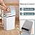 LALASTAR Smart Trash Can, Small Kitchen Trash Can with Lid, Slim Touchless Garbage Can, Narrow Motion Sensor Trashcan, Automatic Plastic Trash Bin for Bathroom, Bedroom, Kitchen, Grey, 2.5 Gallon