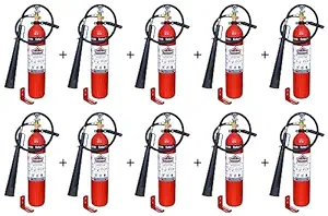 Eco Fire Co2 Type 4.5 Kg Fire Extinguisher (Red and Black)_Pack of 10