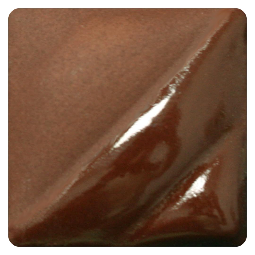 Velvet V-313 Red Brown Underglaze, 2 oz. (59 mL), Cone 05-10 “V” Intermixable Underglaze for Bisque and Wet/Unfired Clay