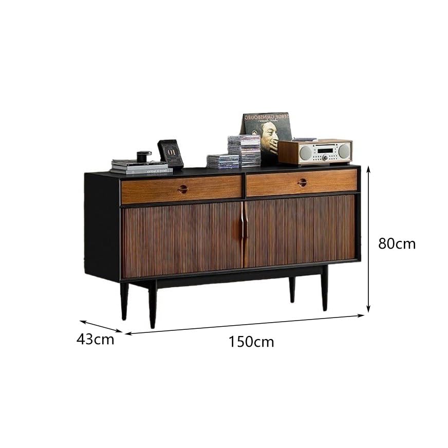 Bar kawowy 150 x 43 x 80 cm kredens z litego drewna sypialnia szuflada retro szafka do przechowywania salon ganek szafka bufetowa z miejscem do przechowywania