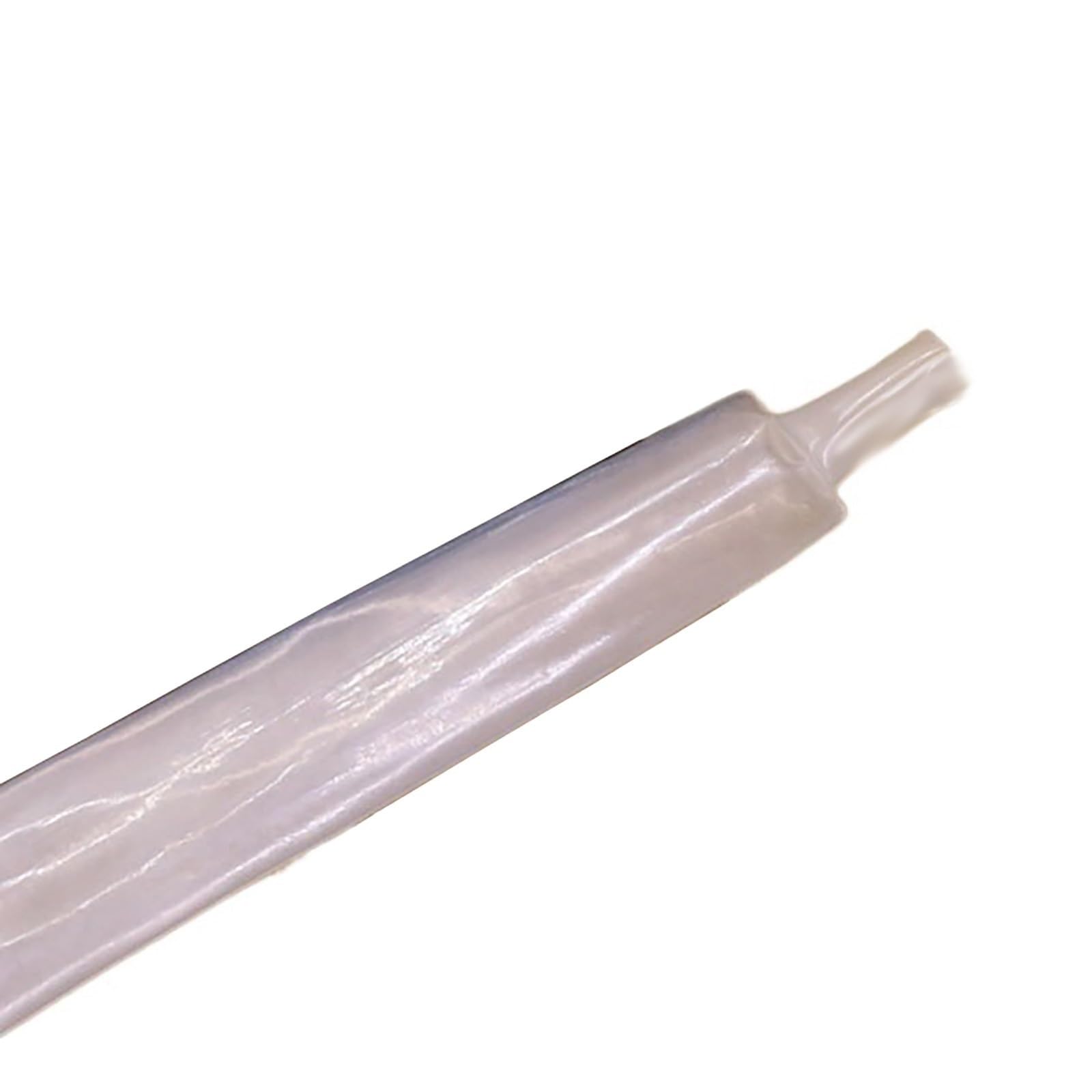 flexiable rubber Heat Shrink Tubing Semi-hard High Temperature Cable Sleeve 600V ID 0.8mm 3.2mm 6.4mm 8mm 9.5mm 12.7mm 15.4mm 19.1mm 25.4mm drain elastic (Color : Clear, Size : 25.4mm x 1 meter)