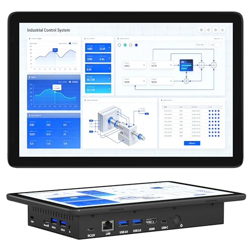Mini PC Computadora-HEIGAOLAPC Mini Desktop PC Sin Ventilador Tactil...