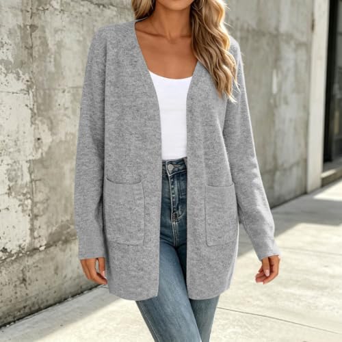 Cardigan Sweaters for Women Open Front Coats Long Sleeve Fashion Jackets - image 6